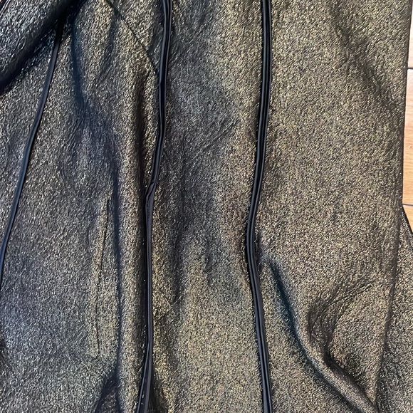 A new chicos size 1 long light jacket black and gold mostly black - Picture 5 of 5